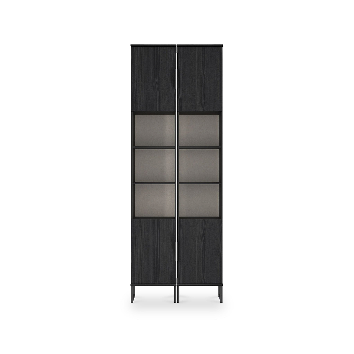 Ashbourne Tall Storage Cabinet Black Ash from Roseland Furniture