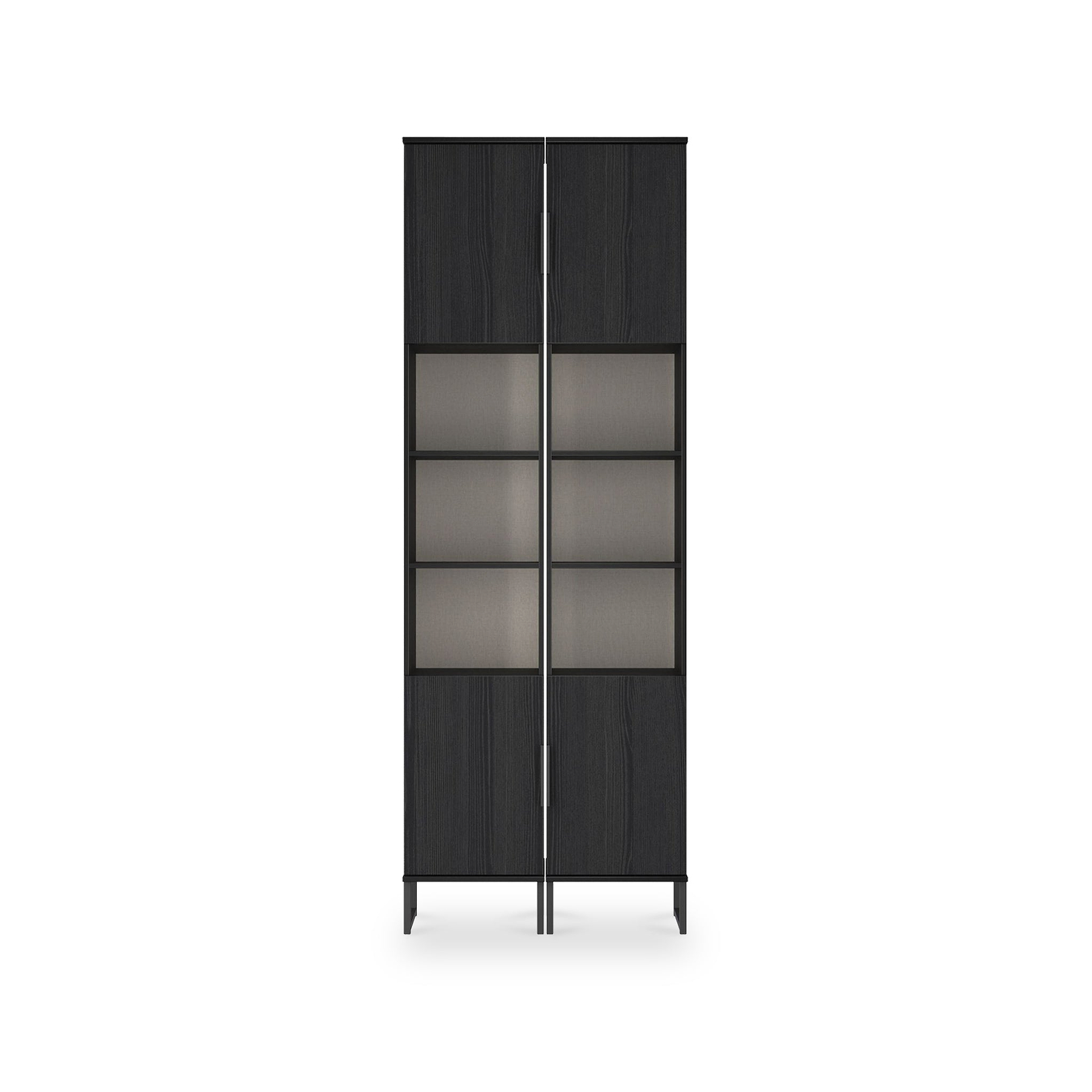Ashbourne Tall Storage Cabinet Black Ash from Roseland Furniture