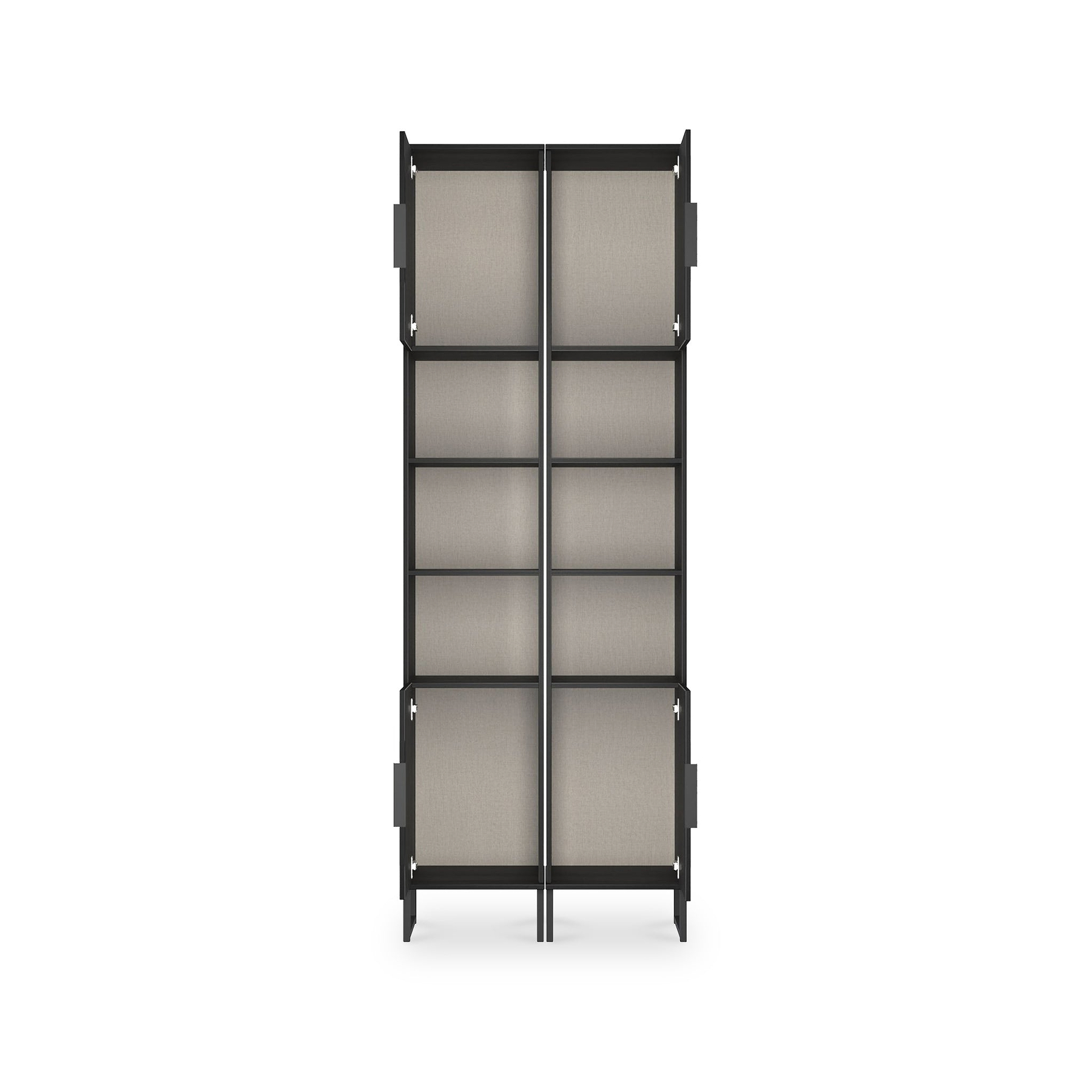 Ashbourne Tall Storage Cabinet Black Ash from Roseland Furniture