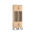 Ashbourne Tall Storage Cabinet Oak from Roseland Furniture
