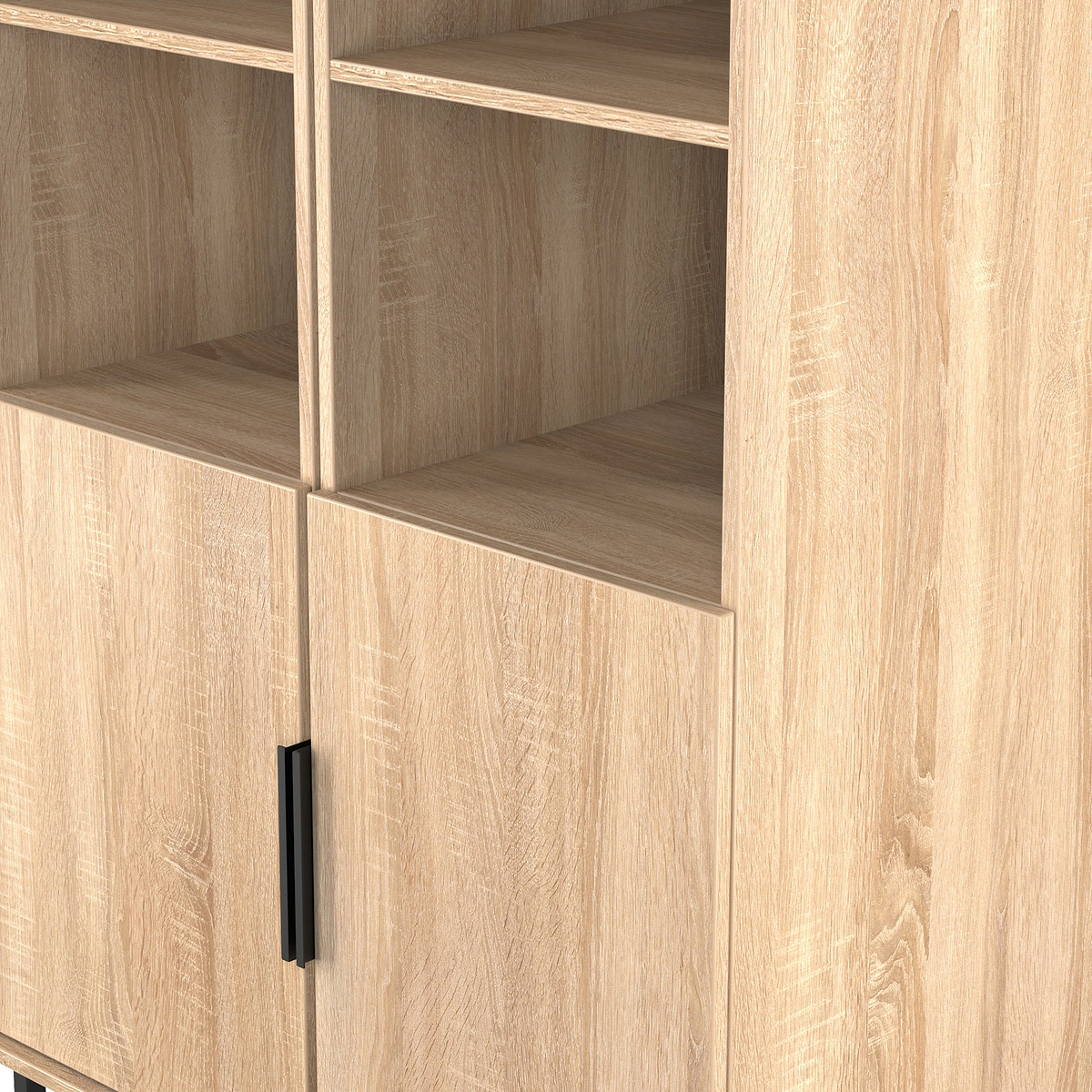 Ashbourne Tall Storage Cabinet Oak from Roseland Furniture
