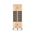 Ashbourne Tall Storage Cabinet Oak from Roseland Furniture