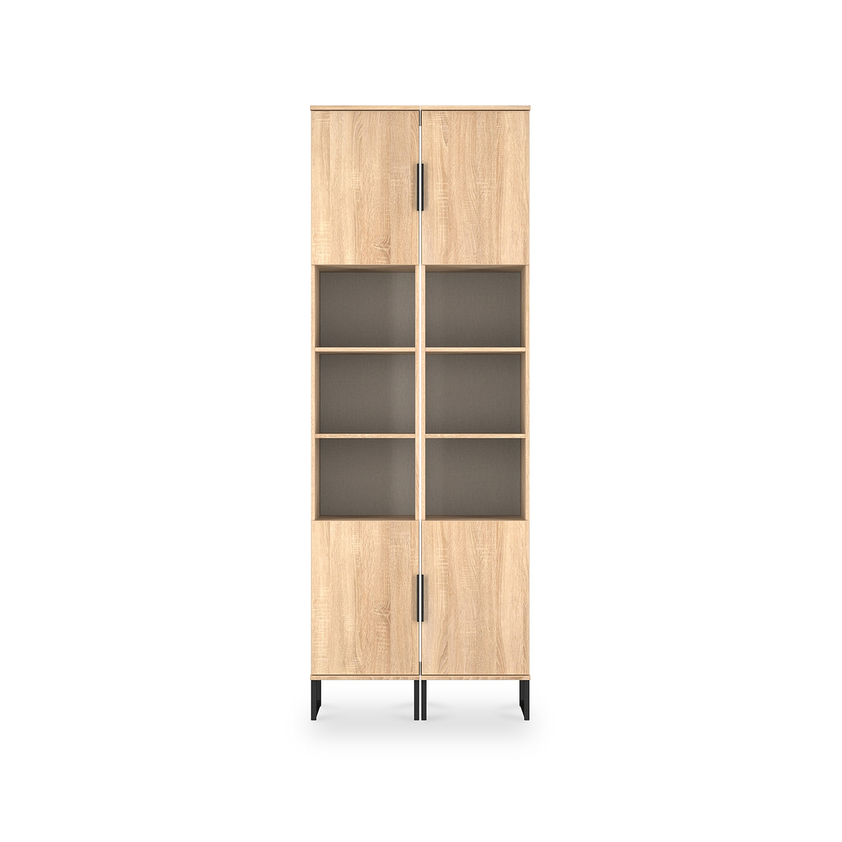 Ashbourne Tall Storage Cabinet Oak from Roseland Furniture