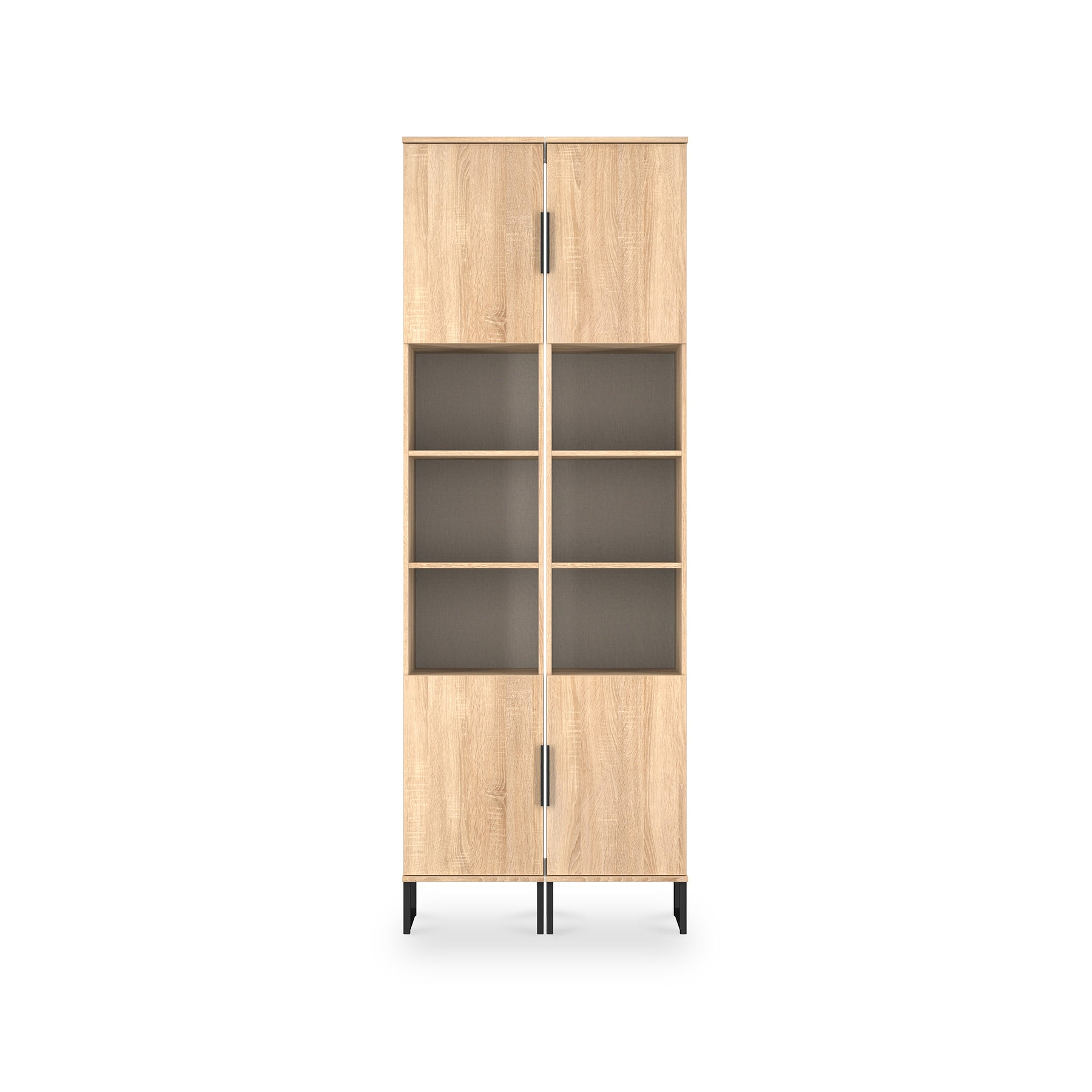 Ashbourne Tall Storage Cabinet Oak from Roseland Furniture