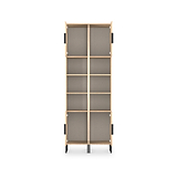 Ashbourne Tall Storage Cabinet Oak from Roseland Furniture