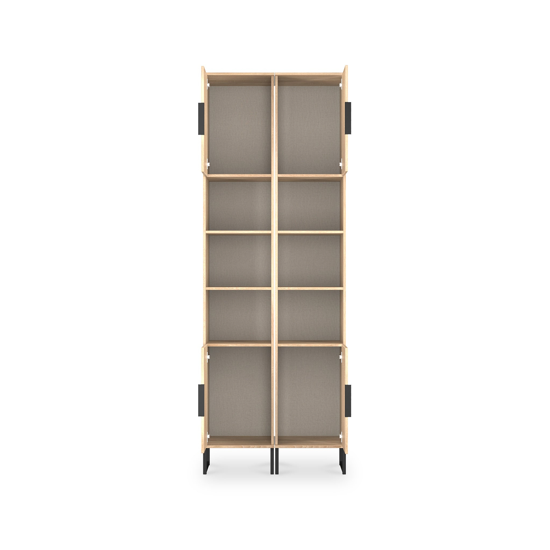 Ashbourne Tall Storage Cabinet Oak from Roseland Furniture
