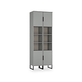 Ashbourne Tall Storage Cabinet Dusk Grey from Roseland Furniture