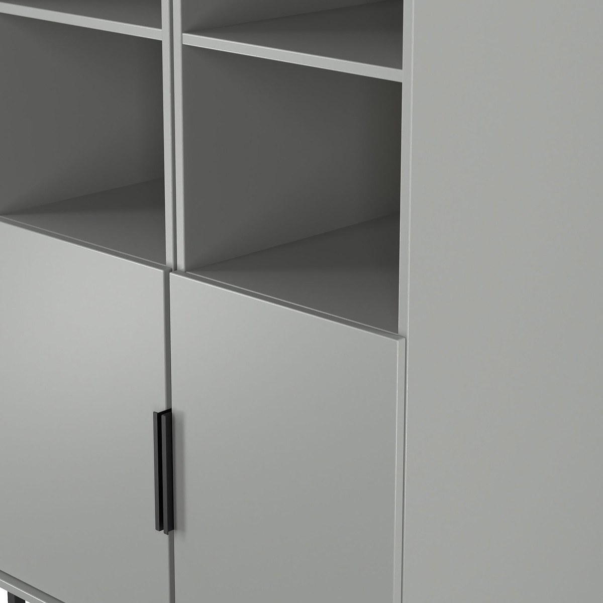 Ashbourne Tall Storage Cabinet Dusk Grey from Roseland Furniture