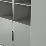 Ashbourne Tall Storage Cabinet Dusk Grey from Roseland Furniture