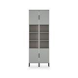 Ashbourne Tall Storage Cabinet Dusk Grey from Roseland Furniture
