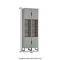 Ashbourne Tall Storage Cabinet Dusk Grey from Roseland Furniture