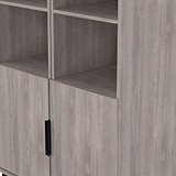 Ashbourne Tall Storage Cabinet Grey Oak from Roseland Furniture