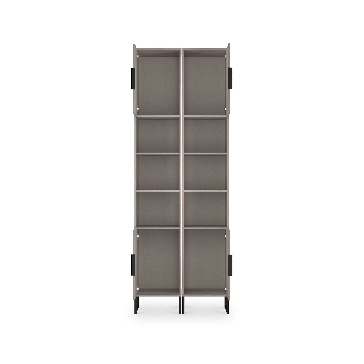 Ashbourne Tall Storage Cabinet Grey Oak from Roseland Furniture