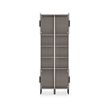 Ashbourne Tall Storage Cabinet Grey Oak from Roseland Furniture