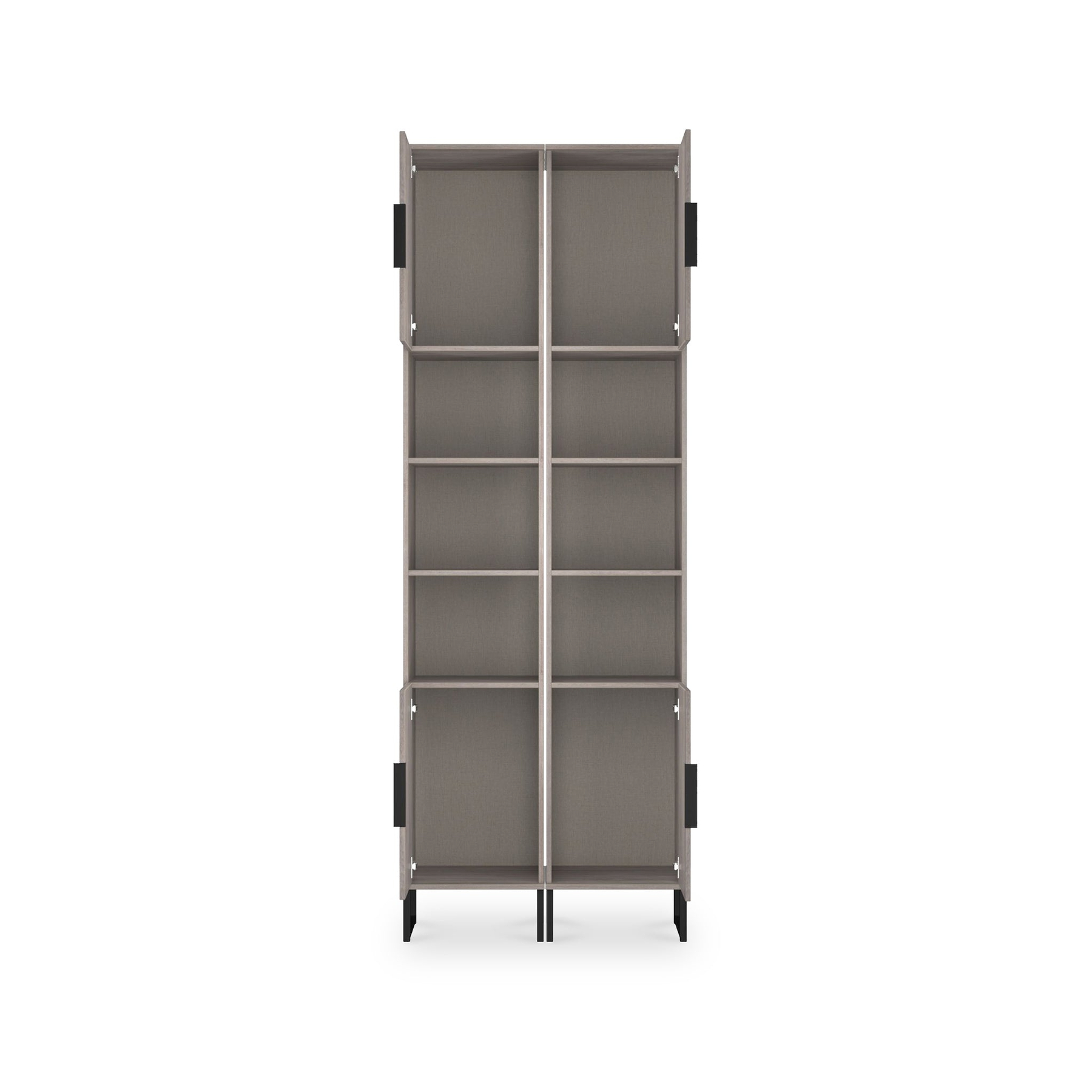 Ashbourne Tall Storage Cabinet Grey Oak from Roseland Furniture