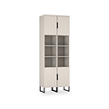 Ashbourne Tall Storage Cabinet Cashmere Matt from Roseland Furniture