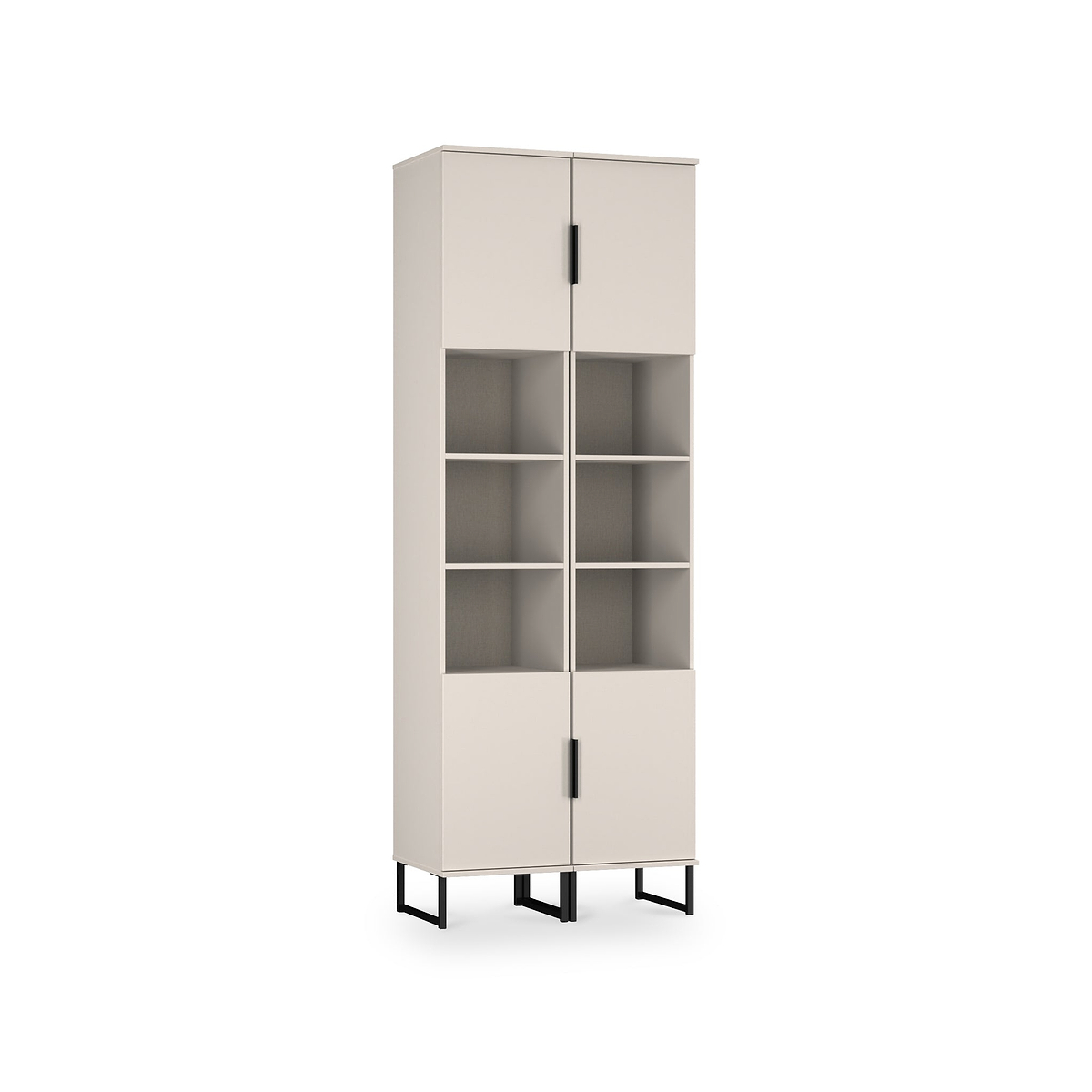 Ashbourne Tall Storage Cabinet Cashmere Matt from Roseland Furniture