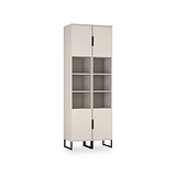 Ashbourne Tall Storage Cabinet Cashmere Matt from Roseland Furniture
