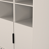 Ashbourne Tall Storage Cabinet Cashmere Matt from Roseland Furniture