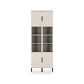 Ashbourne Tall Storage Cabinet Cashmere Matt from Roseland Furniture
