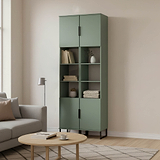 Ashbourne Tall Storage Cabinet Reed Green from Roseland Furniture
