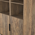 Ashbourne Tall Storage Cabinet Vintage Oak from Roseland Furniture