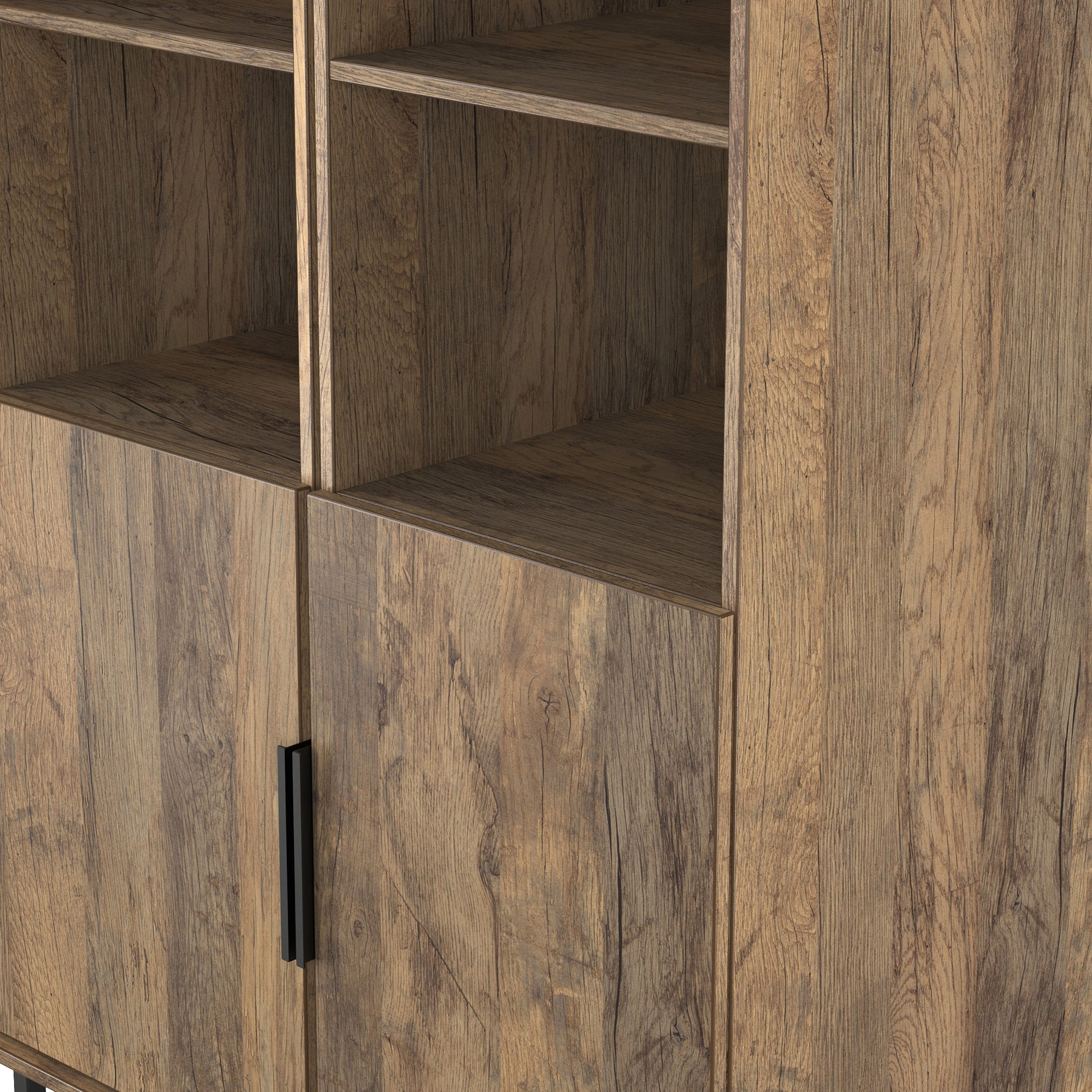 Ashbourne Tall Storage Cabinet Vintage Oak from Roseland Furniture