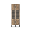 Ashbourne Tall Storage Cabinet Vintage Oak from Roseland Furniture
