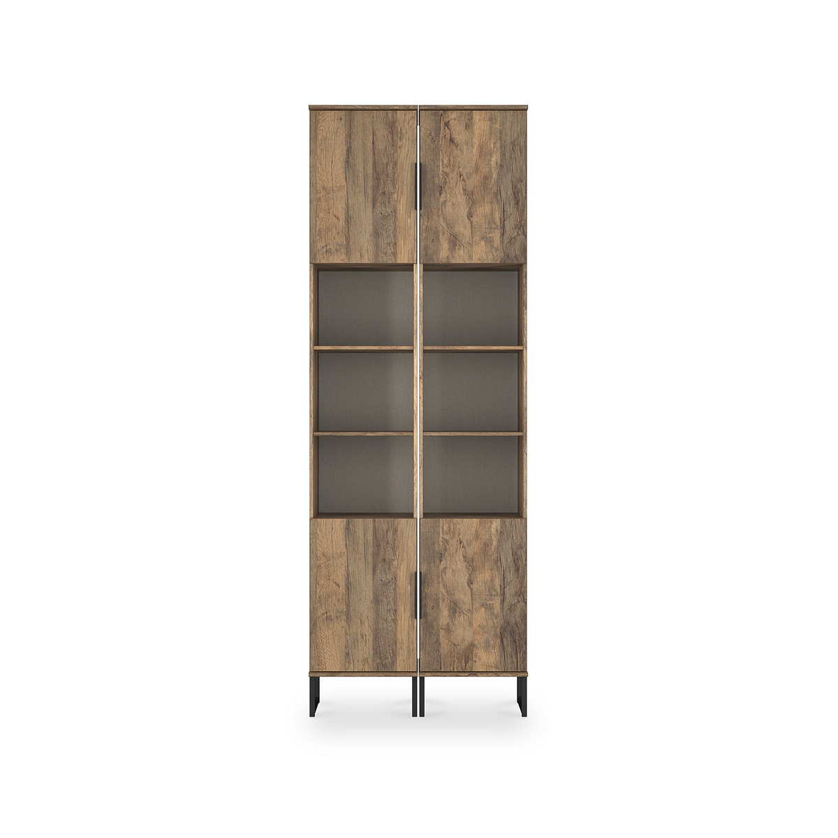 Ashbourne Tall Storage Cabinet Vintage Oak from Roseland Furniture