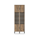 Ashbourne Tall Storage Cabinet Vintage Oak from Roseland Furniture