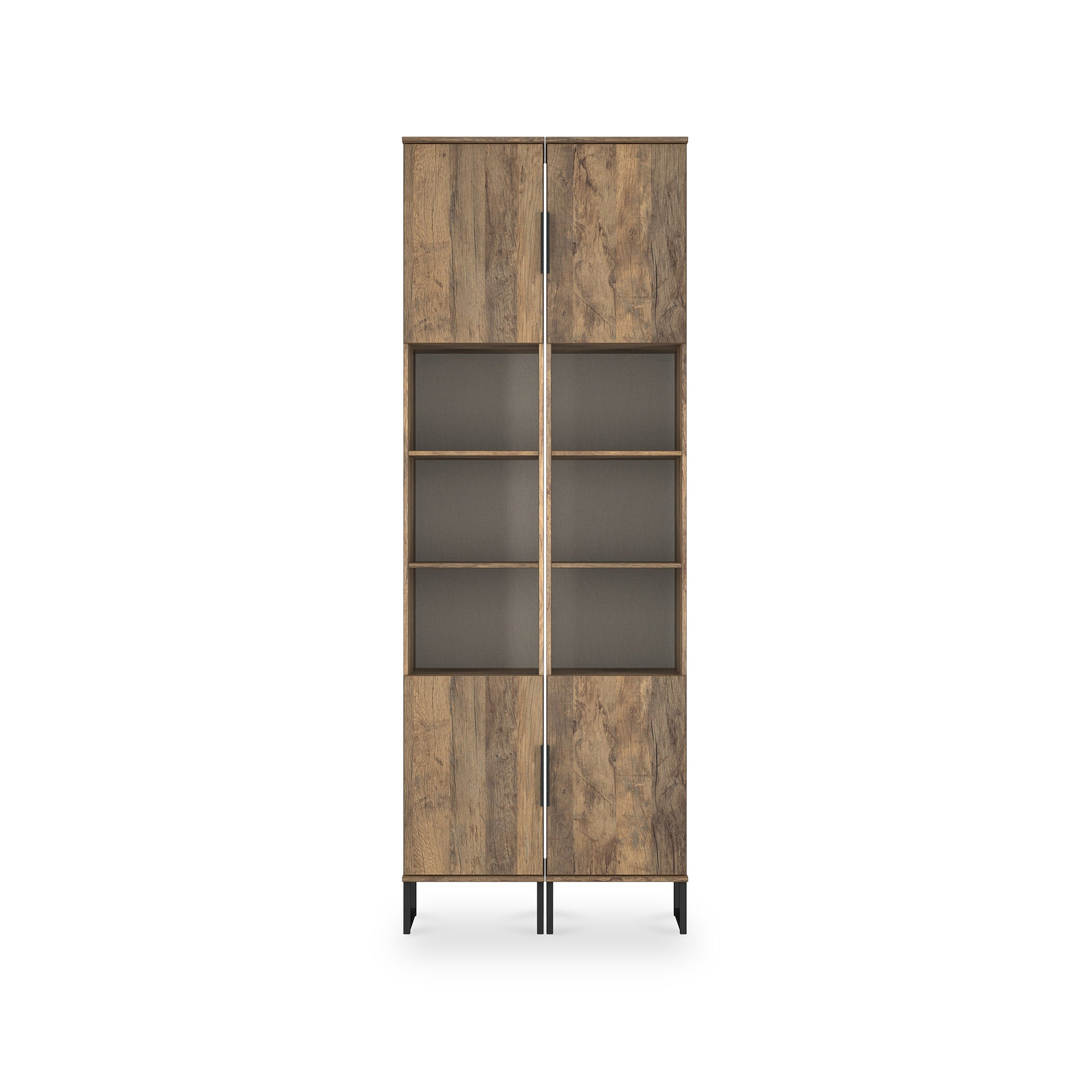 Ashbourne Tall Storage Cabinet Vintage Oak from Roseland Furniture