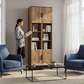 Ashbourne Tall Storage Cabinet Vintage Oak from Roseland Furniture