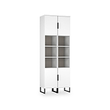 Ashbourne Tall Storage Cabinet White Matt from Roseland Furniture