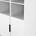 Ashbourne Tall Storage Cabinet White Matt from Roseland Furniture