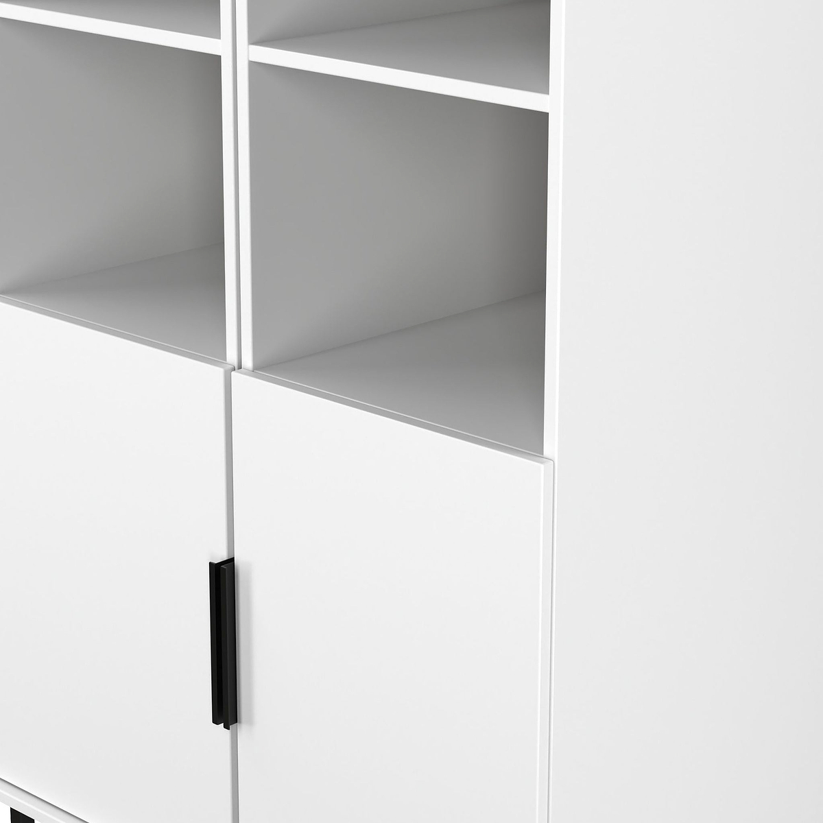 Ashbourne Tall Storage Cabinet White Matt from Roseland Furniture