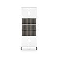Ashbourne Tall Storage Cabinet White Matt from Roseland Furniture