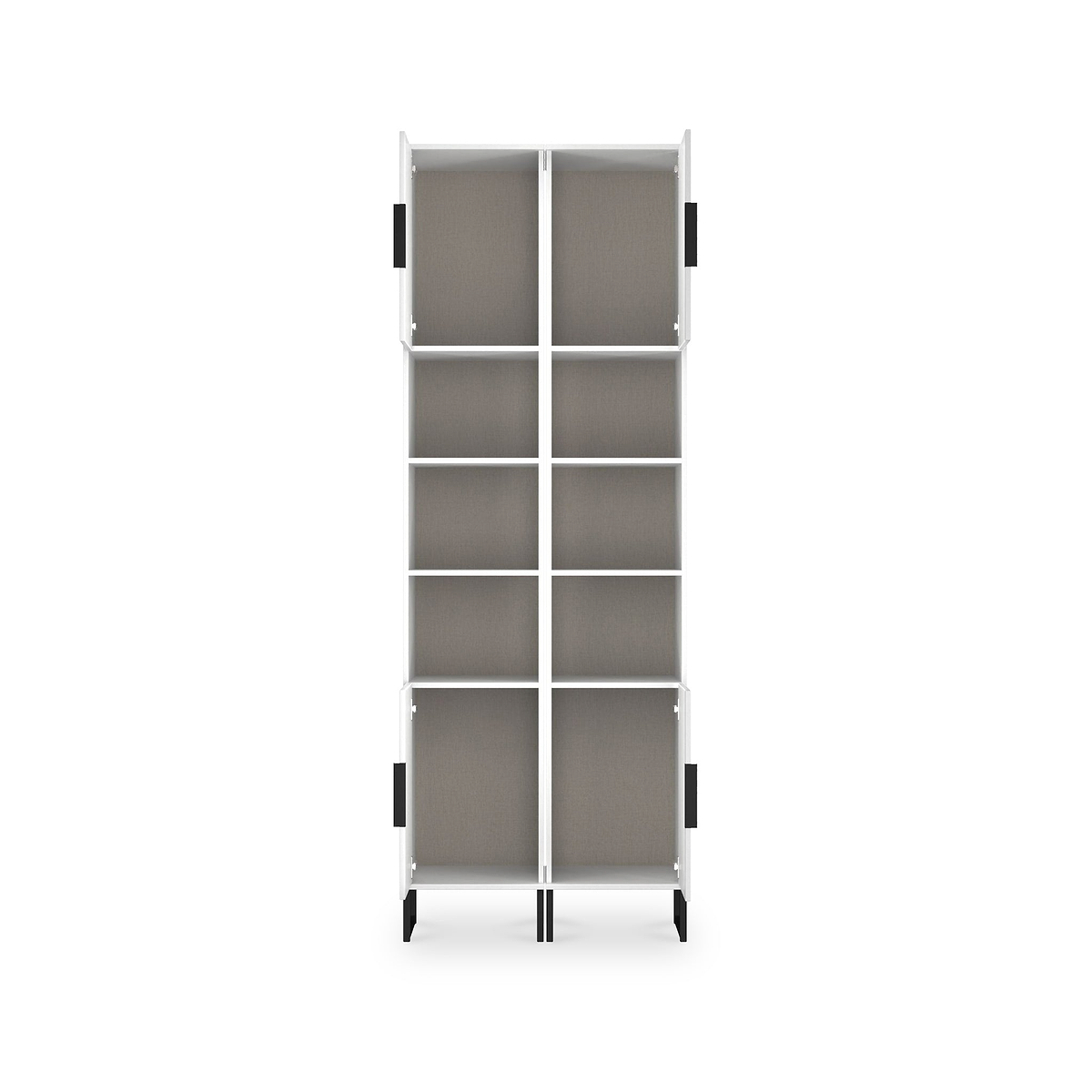 Ashbourne Tall Storage Cabinet White Matt from Roseland Furniture