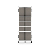 Ashbourne Tall Storage Cabinet White Matt from Roseland Furniture