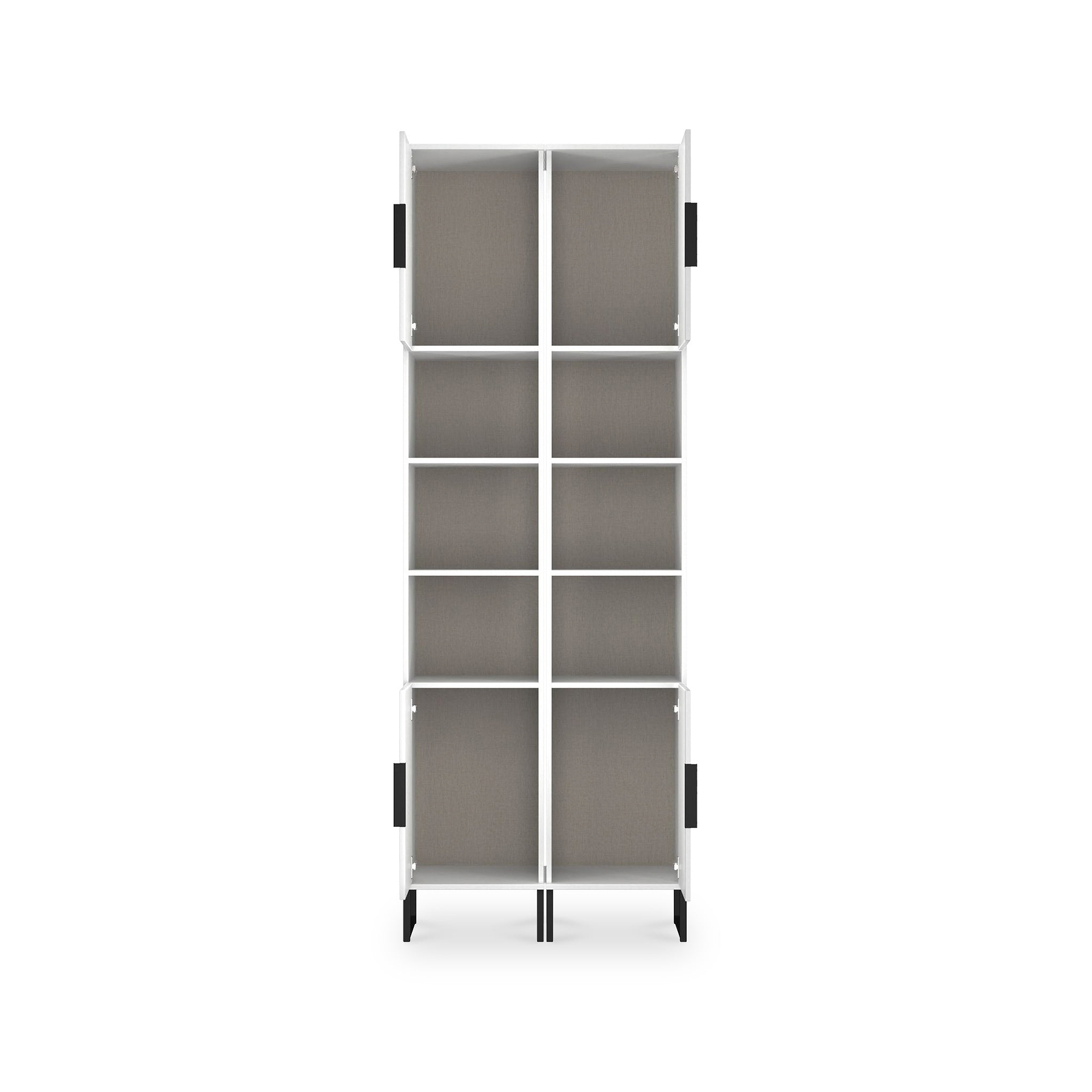 Ashbourne Tall Storage Cabinet White Matt from Roseland Furniture