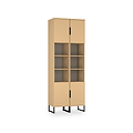 Ashbourne Tall Storage Cabinet Yellow Matt from Roseland Furniture