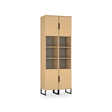 Ashbourne Tall Storage Cabinet Yellow Matt from Roseland Furniture
