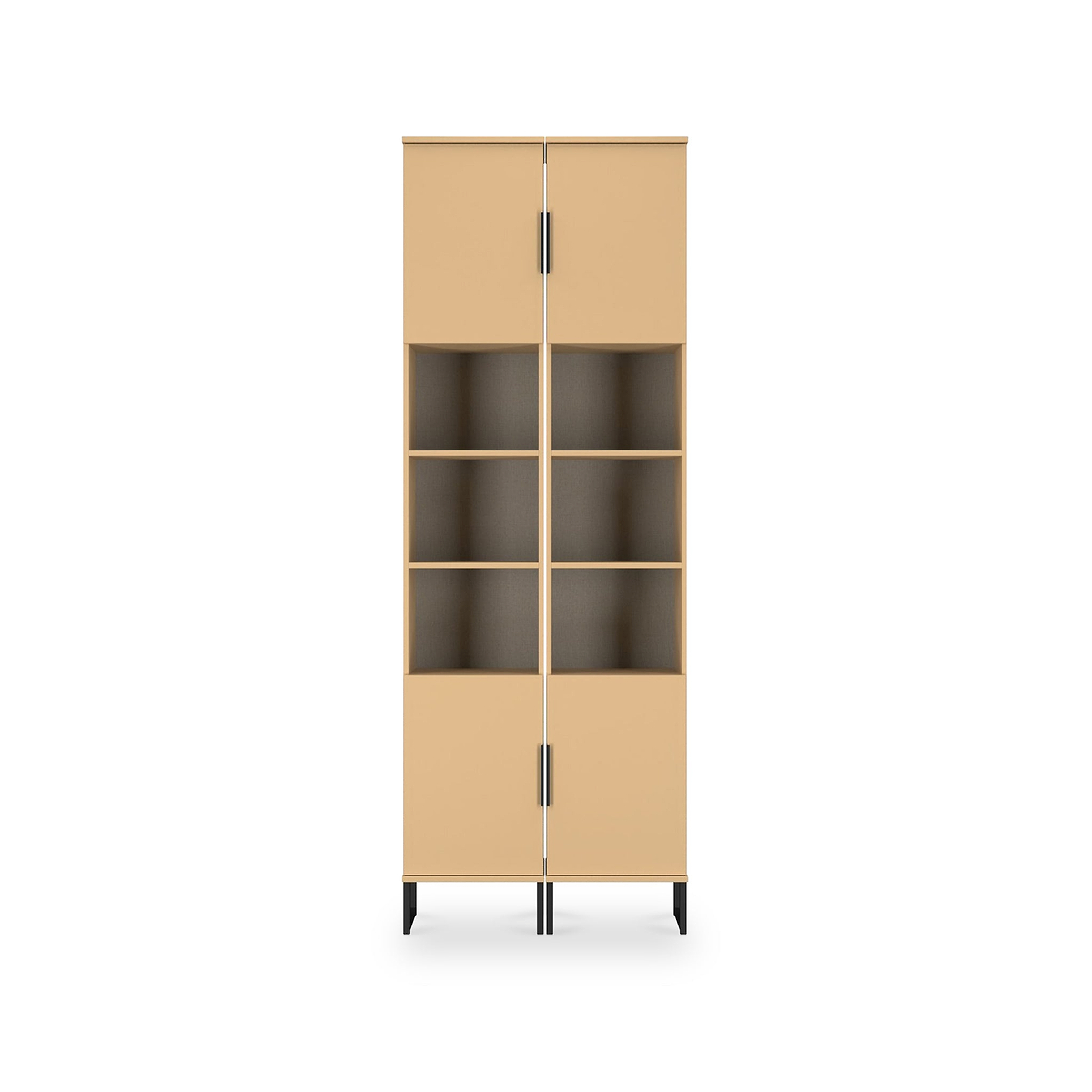 Ashbourne Tall Storage Cabinet Yellow Matt from Roseland Furniture