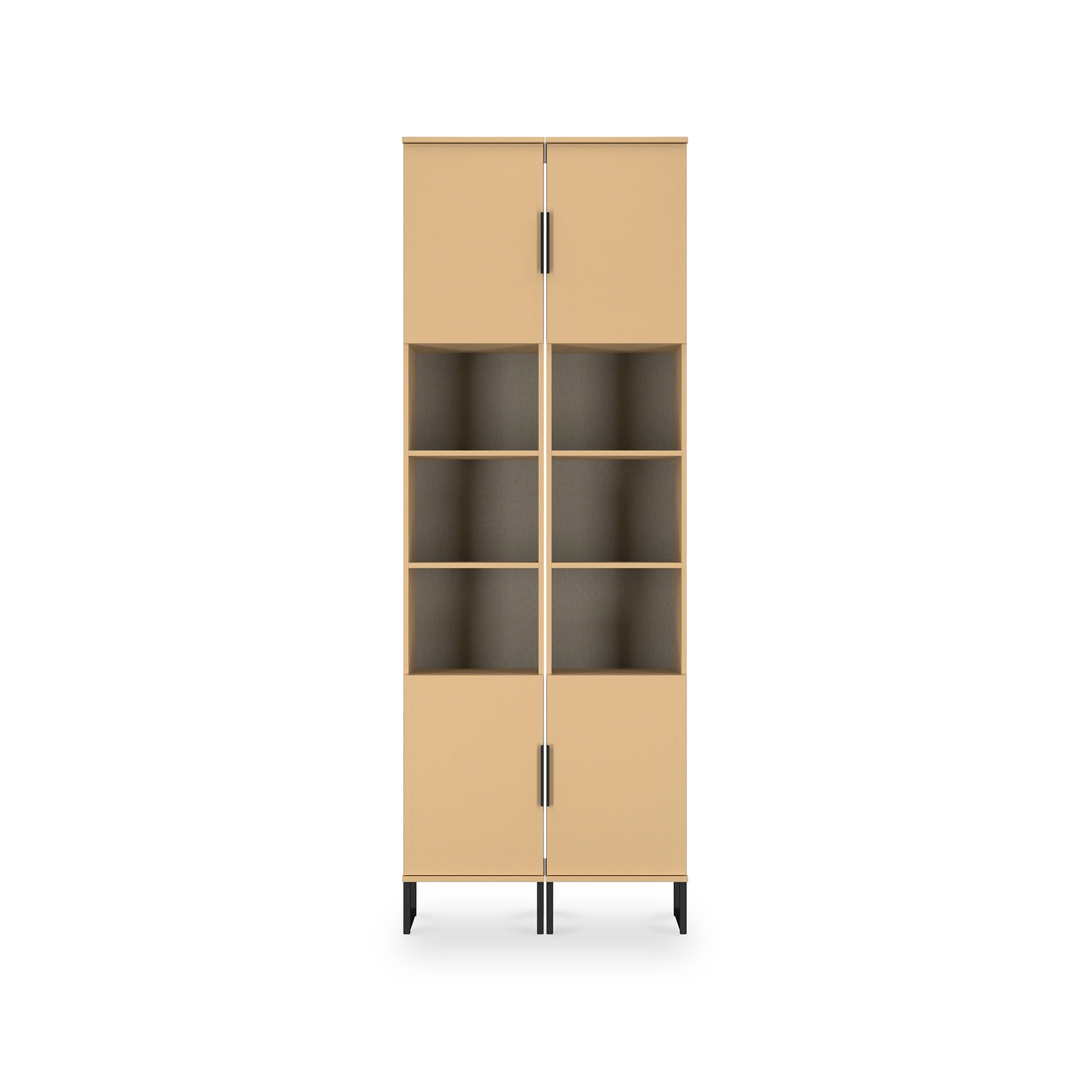 Ashbourne Tall Storage Cabinet Yellow Matt from Roseland Furniture