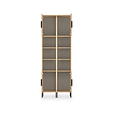Ashbourne Tall Storage Cabinet Yellow Matt from Roseland Furniture