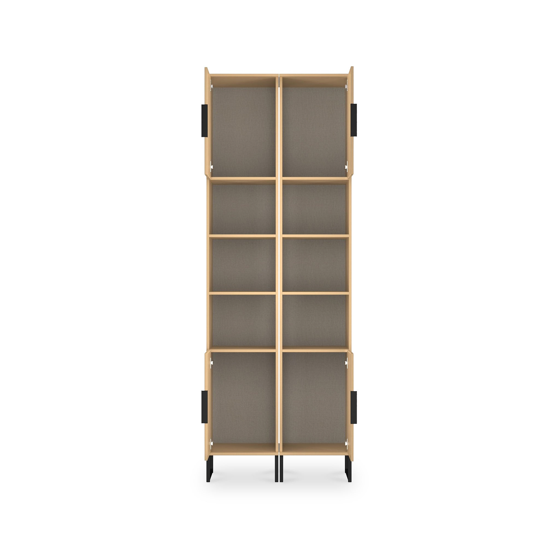 Ashbourne Tall Storage Cabinet Yellow Matt from Roseland Furniture
