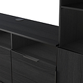 Ashbourne Multi Media TV Wall Unit RH Black Ash from Roseland Furniture