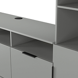 Ashbourne Multi Media TV Wall Unit RH Dusk Grey from Roseland Furniture