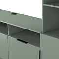 Ashbourne Multi Media TV Wall Unit RH Reed Green from Roseland Furniture