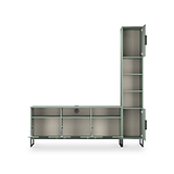 Ashbourne Multi Media TV Wall Unit RH Reed Green from Roseland Furniture