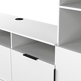 Ashbourne Multi Media TV Wall Unit RH White Matt from Roseland Furniture